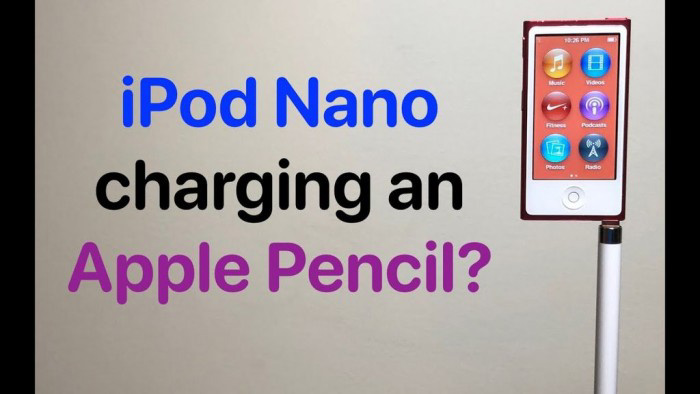 實測:蘋果 iPod Nano 7 可以為 Apple Pencil 充電