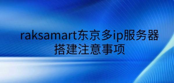 raksamart東京多ip服務器搭建注意事項
